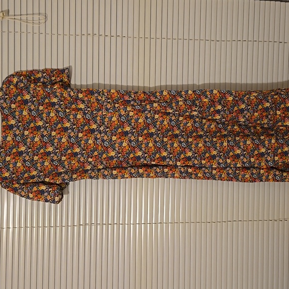 Sezane Victoria Midi Length Square Neckline Floral Print Dress - Picture 8 of 10